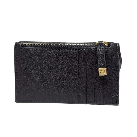 DIOR/ChristianDior Saddle - Black Leather Card Case 451-081825 - Picture 2 of 4